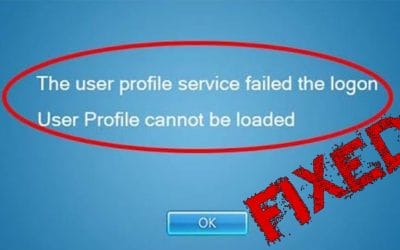 Win7 Error: User Profile Service failed the logon