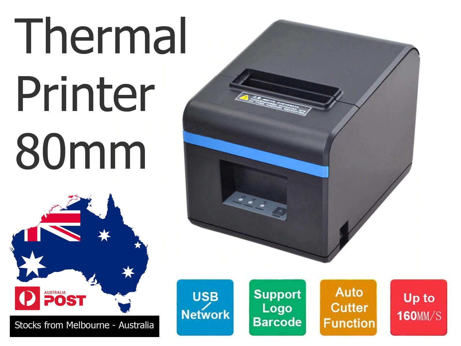 New 80mm Network Ethernet Thermal Printer