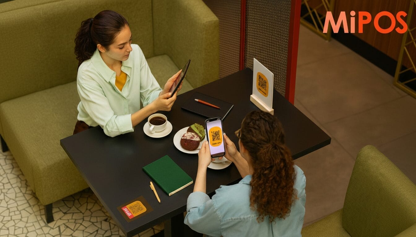 Group of friends checking the menu before ordering