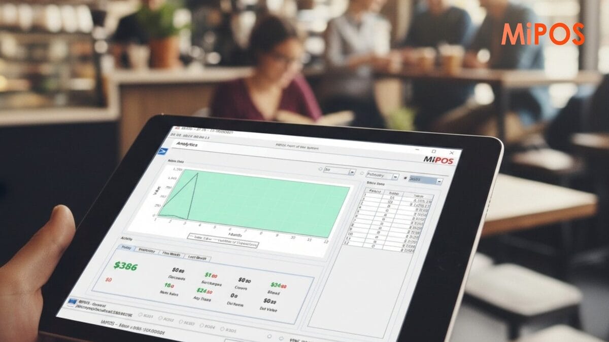 Retail billing solutions dashboard showing sales analytics